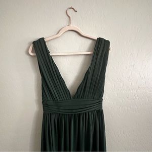 Forest green dress, size Medium. From Nordstrom, brand Love X Design.